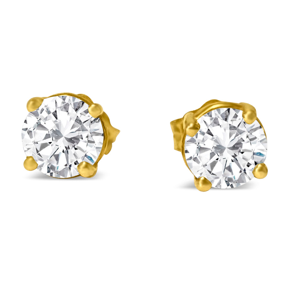 5mm VVS Diamond Studs in 14k Gold Unisex - Prince The Jeweler 5mm-vvs-diamond-studs-in-14k-gold-unisex, Earrings